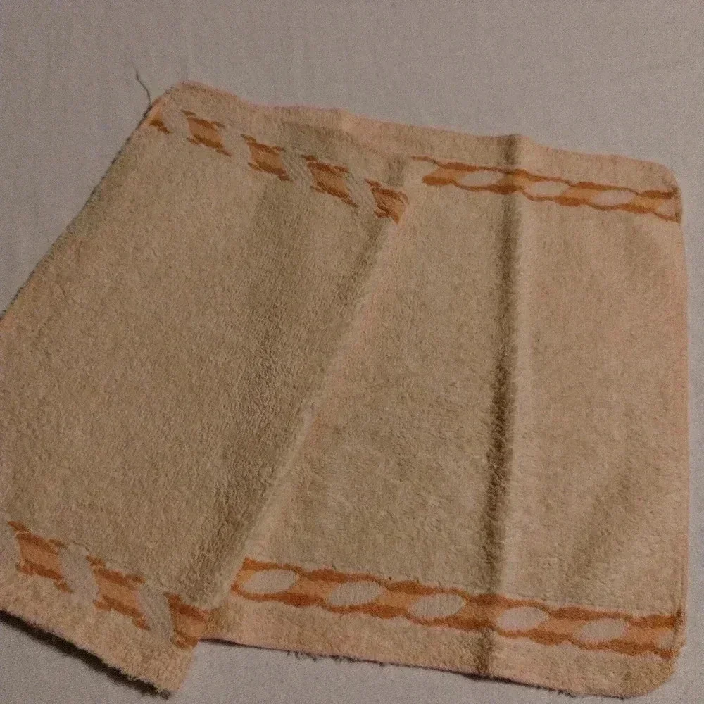 vintage JCPenney Orange bath towels set